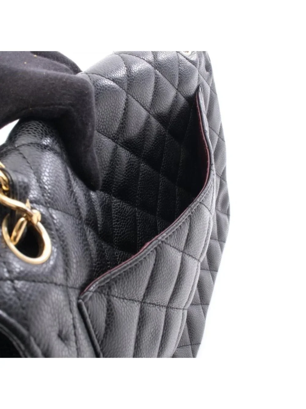Chanel Shoulder Bag Maxi Quilted 30 Classic Large Double Flap Black Caviar